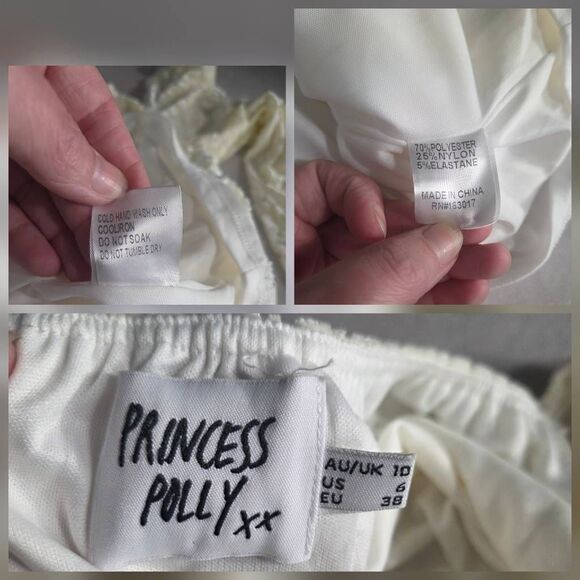 Princess Polly Don't Be Salty Burnout Velvet Corset Style Dress Sz. 6 - Picture 10 of 10